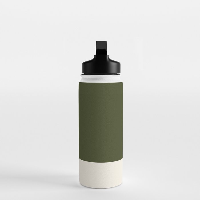 Dual (Olive Green & Cream) Water Bottle Gallery Image 3