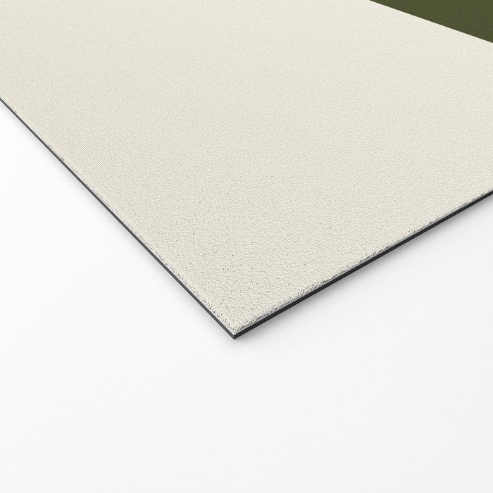 Dual (Olive Green & Cream) Welcome Mat Gallery Image 2