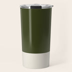 Dual (Olive Green & Cream) Travel Mug Gallery Image 1