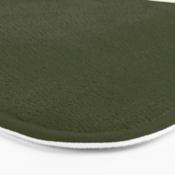 Dual (Olive Green & Cream) Bath Mat Gallery Image 3