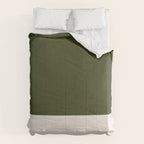 Dual (Olive Green & Cream) Comforter Gallery Image 6
