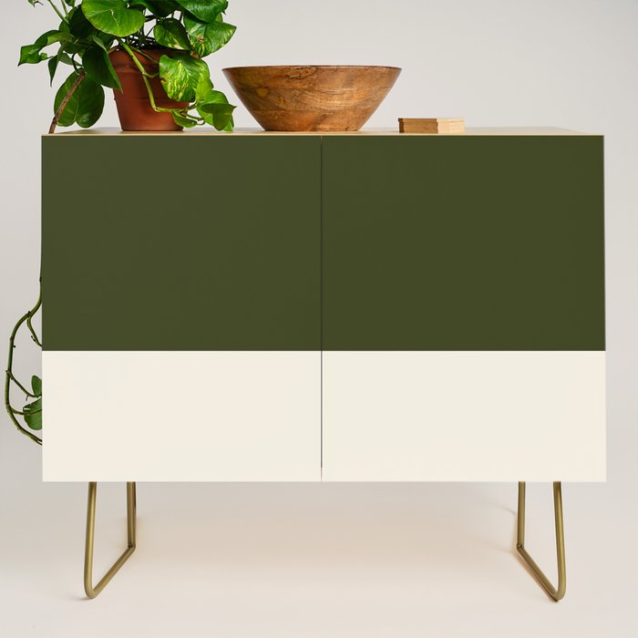 Dual (Olive Green & Cream) Credenza Gallery Image 1