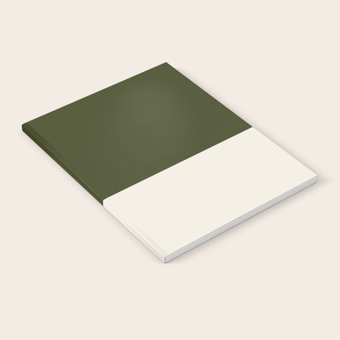 Dual (Olive Green & Cream) Notebook Gallery Image 2