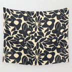 Abstract vintage flower art pattern Wall Tapestry Gallery Image 4