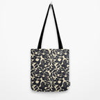 Abstract vintage flower art pattern Tote Bag Gallery Image 2