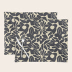 Abstract vintage flower art pattern Placemat Gallery Image 1