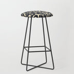 Abstract vintage flower art pattern Stool Gallery Image 1