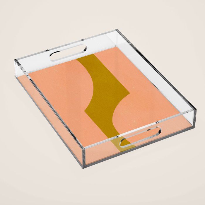 Minimal shape-colors  Acrylic Tray Gallery Image 1