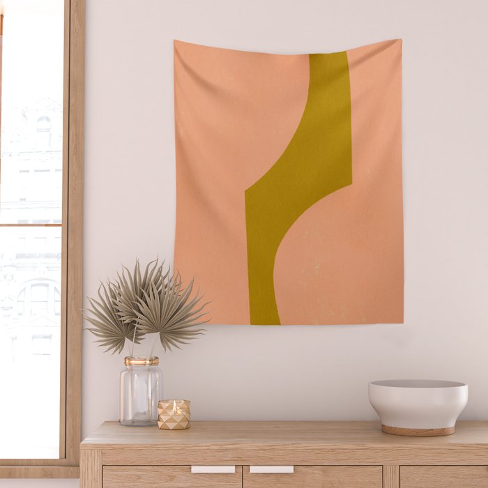 Minimal shape-colors  Wall Tapestry Gallery Image 2