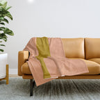 Minimal shape-colors  Throw Blanket Gallery Image 1
