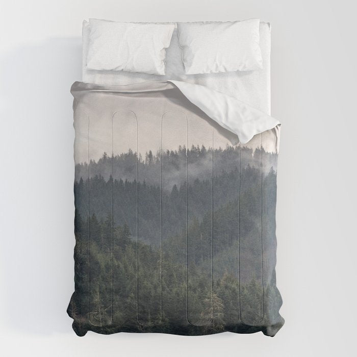 Pacific Northwest Forest - Nature Photography Comforter Gallery Image 1