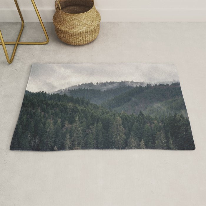 Pacific Northwest Forest - Nature Photography Rug Gallery Image 1