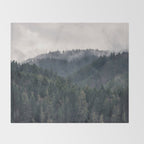 Pacific Northwest Forest - Nature Photography Throw Blanket Gallery Image 2