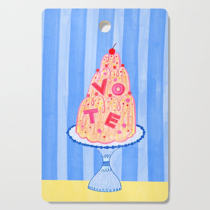 Mold the Future & Vote in Blueberry Blue Cutting Board Gallery Image 1