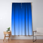 Cobalt Blue Ombre Window Curtain Gallery Image 5