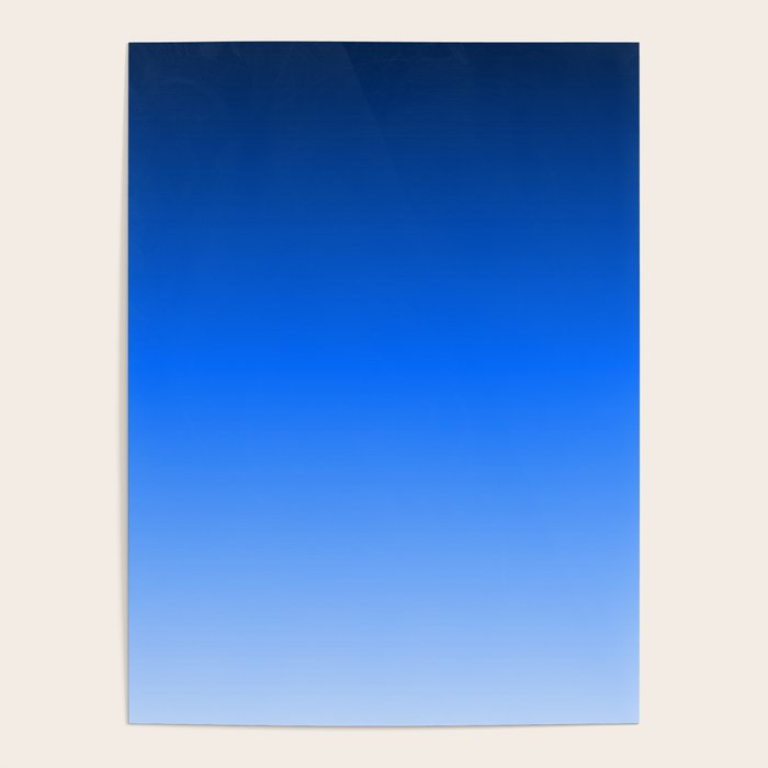 Cobalt Blue Ombre Poster Gallery Image 4