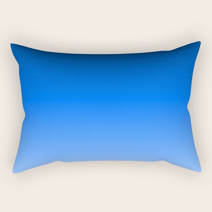 Cobalt Blue Ombre Rectangular Pillow Gallery Image 1