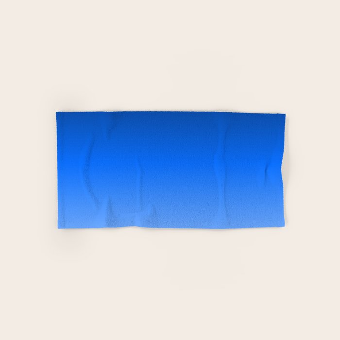 Cobalt Blue Ombre Bath Towel Gallery Image 1