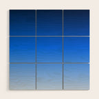 Cobalt Blue Ombre Wood Wall Art Gallery Image 1