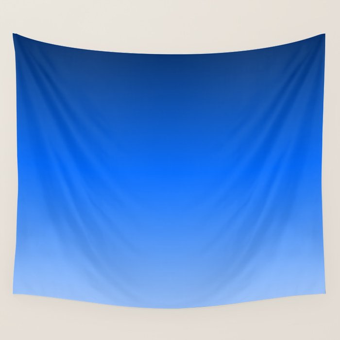 Cobalt Blue Ombre Wall Tapestry Gallery Image 4