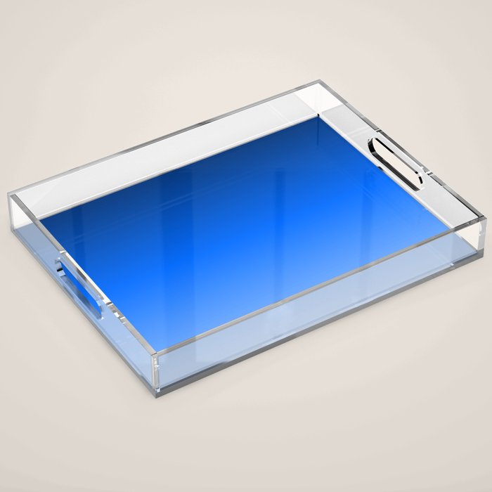 Cobalt Blue Ombre Acrylic Tray Gallery Image 1