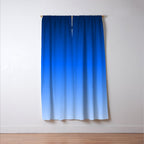 Cobalt Blue Ombre Window Curtain Gallery Image 3