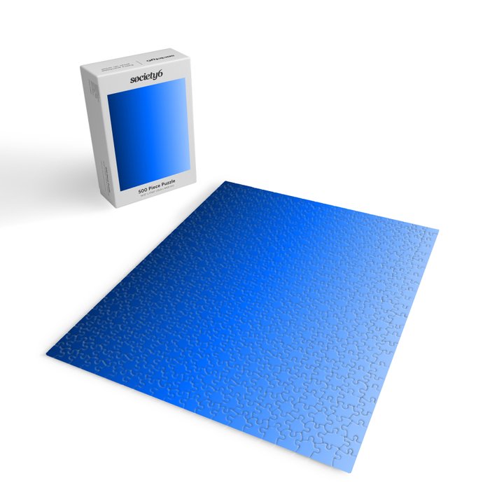 Cobalt Blue Ombre Jigsaw Puzzle Gallery Image 2