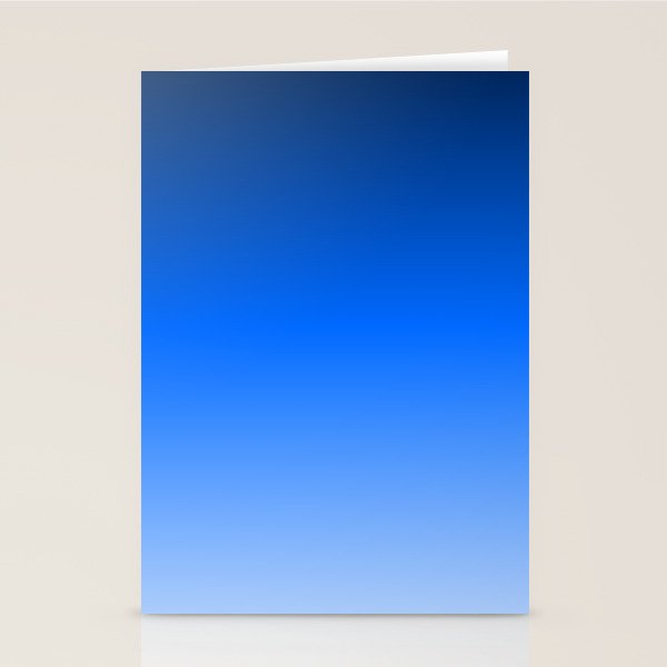 Cobalt Blue Ombre Stationery Card Gallery Image 1