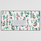 Cactus Quail  Desk Mat Gallery Image 1