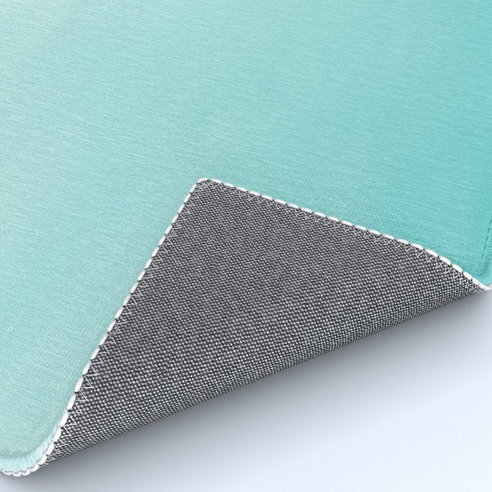 Modern teal watercolor gradient ombre brushstrokes pattern Rug Gallery Image 4