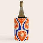 Mid Century Modern Atomic Drops Retro Pattern Bright Blue Orange Beige Wine Chiller Gallery Image 2