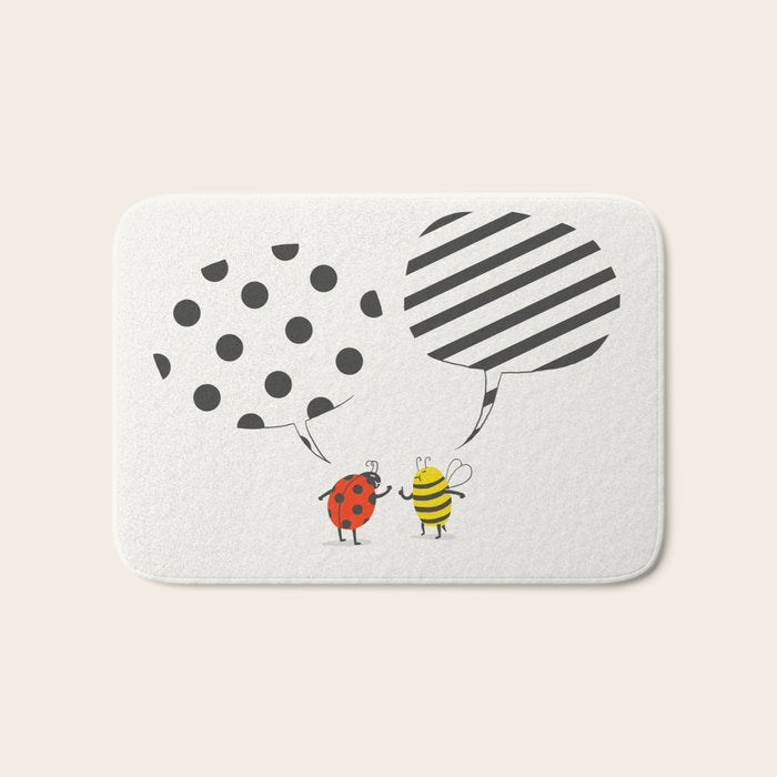 Pattern conflict Bath Mat Gallery Image 1