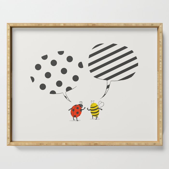 Pattern conflict Serving Tray Gallery Image 1