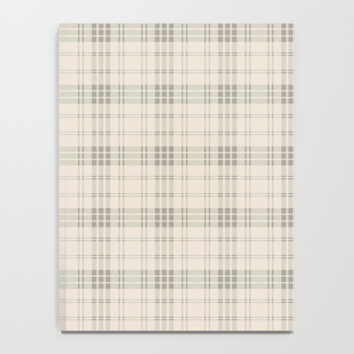 Cream Plaid  Notebook Gallery Image 4