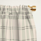 Cream Plaid  Window Curtain Gallery Image 2