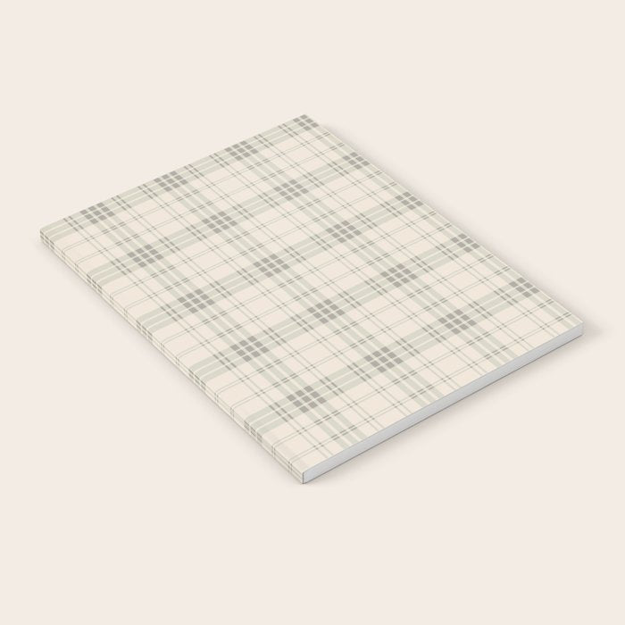 Cream Plaid  Notebook Gallery Image 1