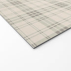 Cream Plaid  Welcome Mat Gallery Image 2