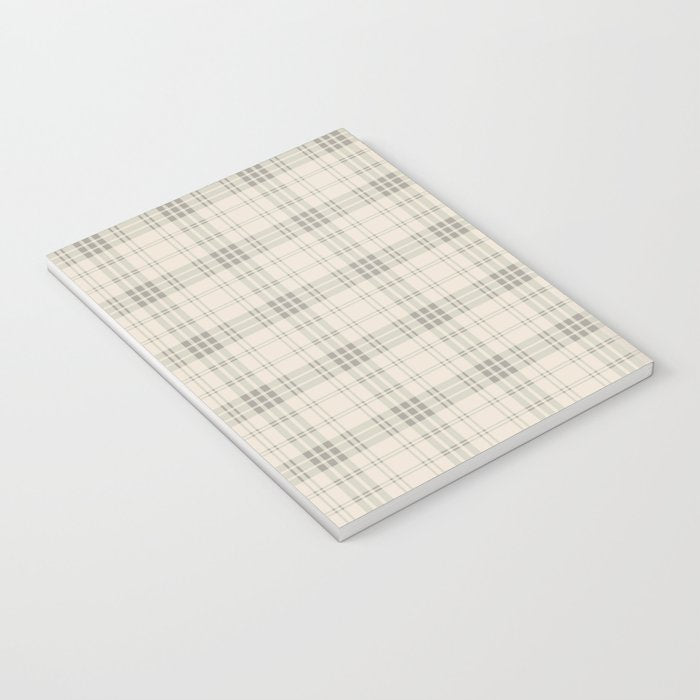 Cream Plaid  Notebook Gallery Image 3