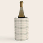 Cream Plaid  Wine Chiller Gallery Image 3