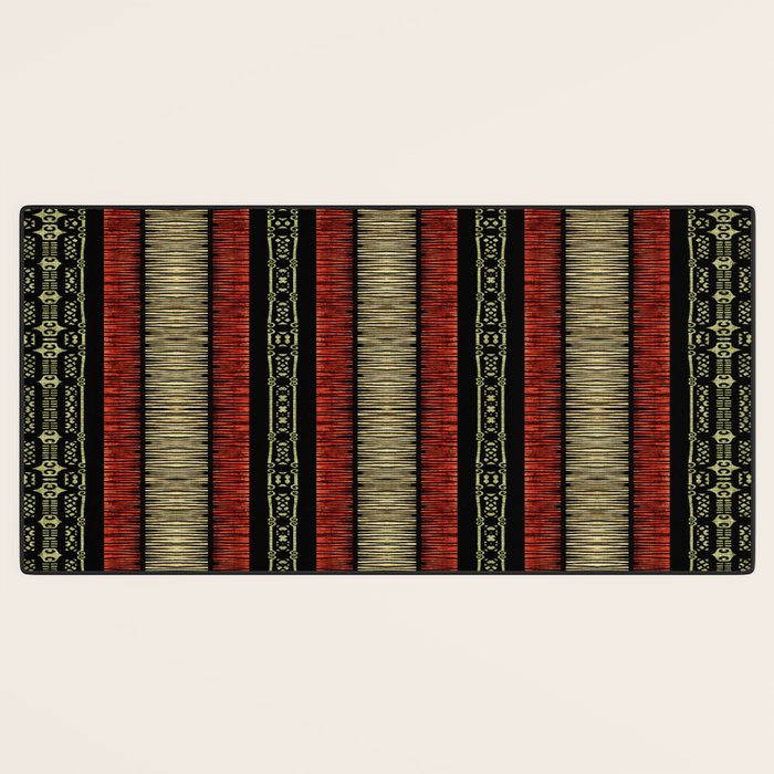 Mud Cloth Tribal Pattern 02 Desk Mat Gallery Image 3