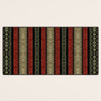 Mud Cloth Tribal Pattern 02 Desk Mat Gallery Image 3