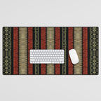Mud Cloth Tribal Pattern 02 Desk Mat Gallery Image 1