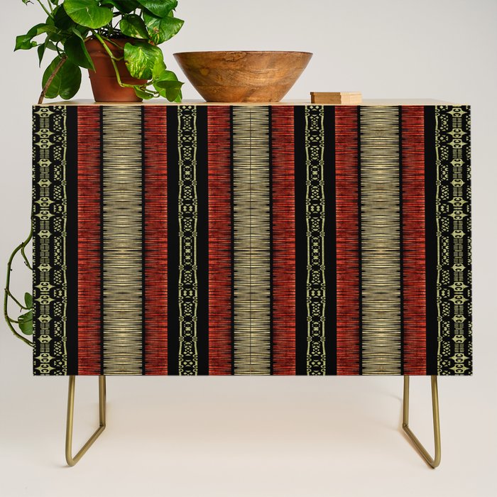 Mud Cloth Tribal Pattern 02 Credenza Gallery Image 1
