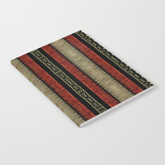 Mud Cloth Tribal Pattern 02 Notebook Gallery Image 1