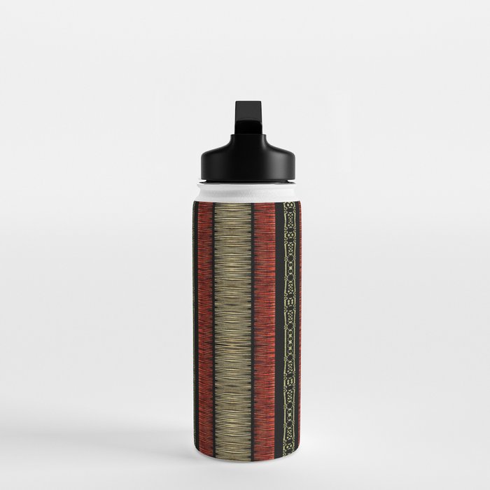 Mud Cloth Tribal Pattern 02 Water Bottle Gallery Image 3