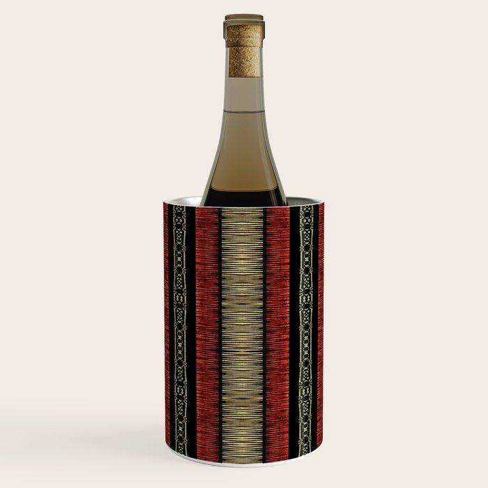 Mud Cloth Tribal Pattern 02 Wine Chiller Gallery Image 1