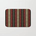 Mud Cloth Tribal Pattern 02 Bath Mat Gallery Image 1