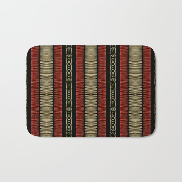 Mud Cloth Tribal Pattern 02 Bath Mat Gallery Image 1