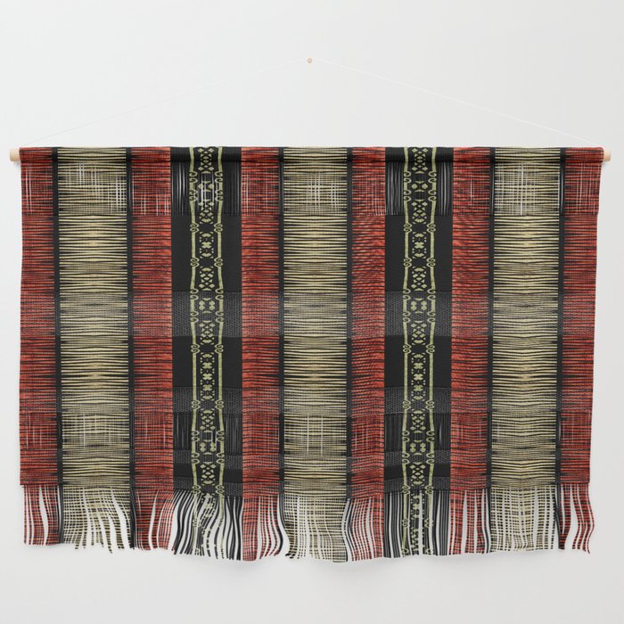 Mud Cloth Tribal Pattern 02 Wall Hanging Gallery Image 1