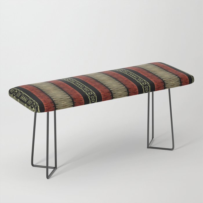 Mud Cloth Tribal Pattern 02 Bench Gallery Image 1